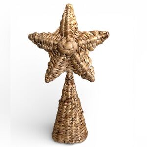 Handcrafted Woven Star Tree Topper